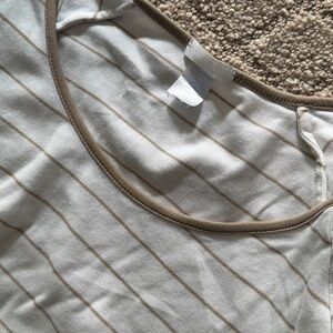 LAKE Pajamas Women’s Large Tan Stripe